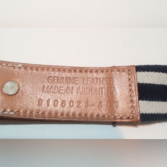 Lauren Ralph Lauren Stretch Belt With Leather Bend Back Buckle XL RARE Women's - Picture 6 of 10